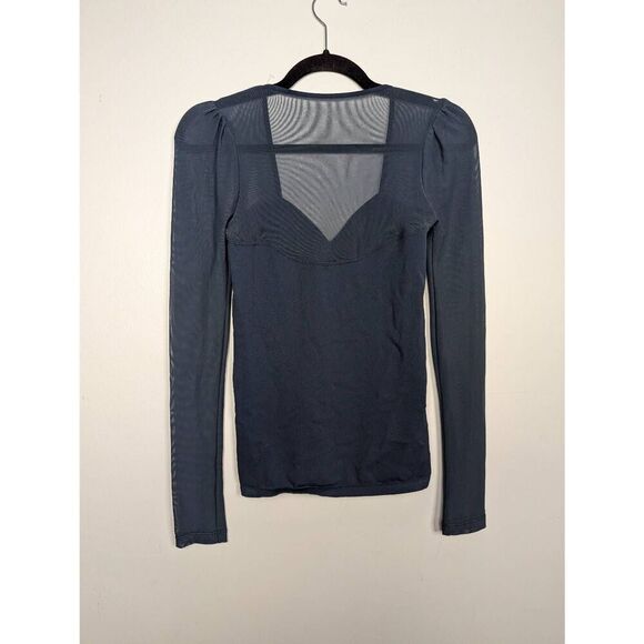 Free People sweetheart mesh sleeve top Medium - Picture 4 of 6